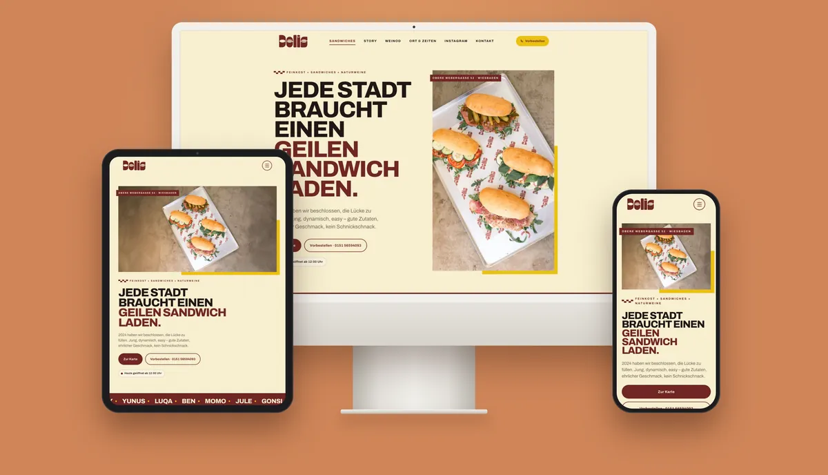 Delis: Ein geiler Sandwich-Laden, online.