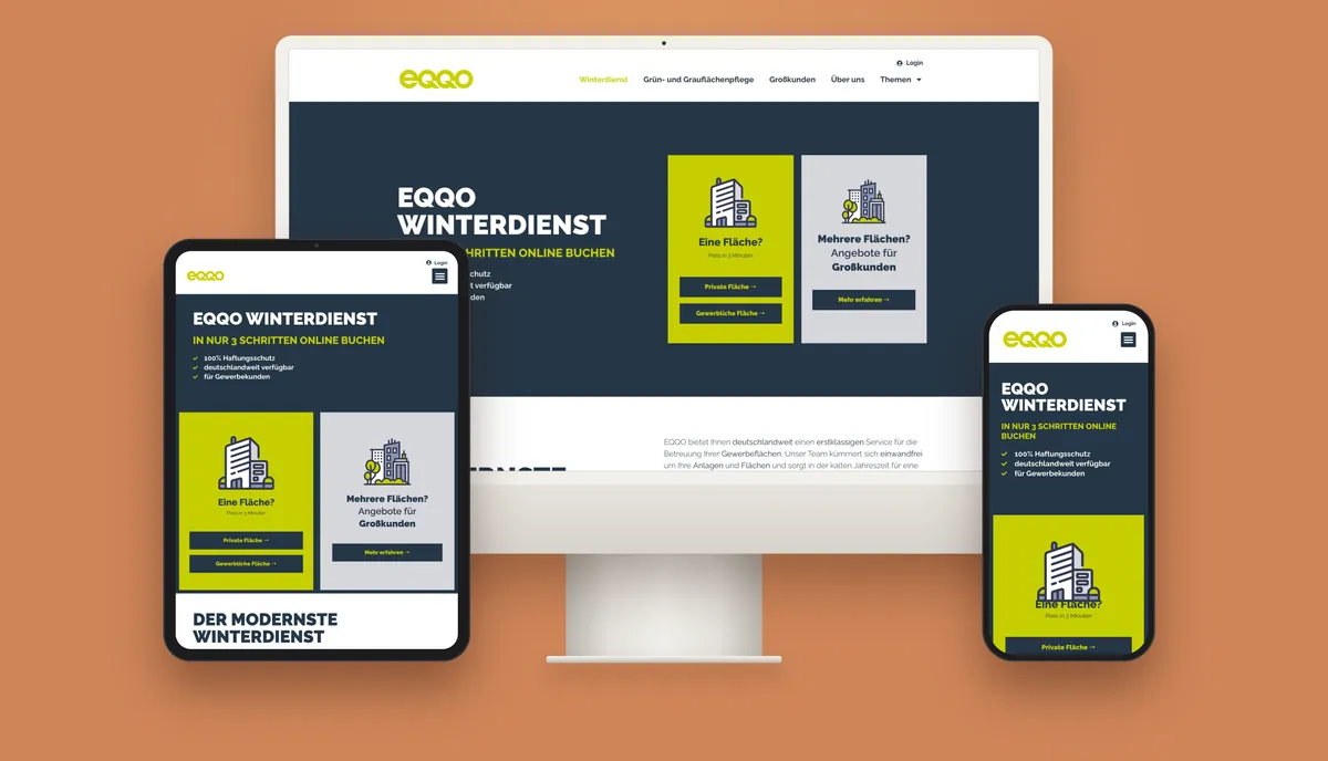 EQQO Winterdienst: Winterdienst in drei Klicks.