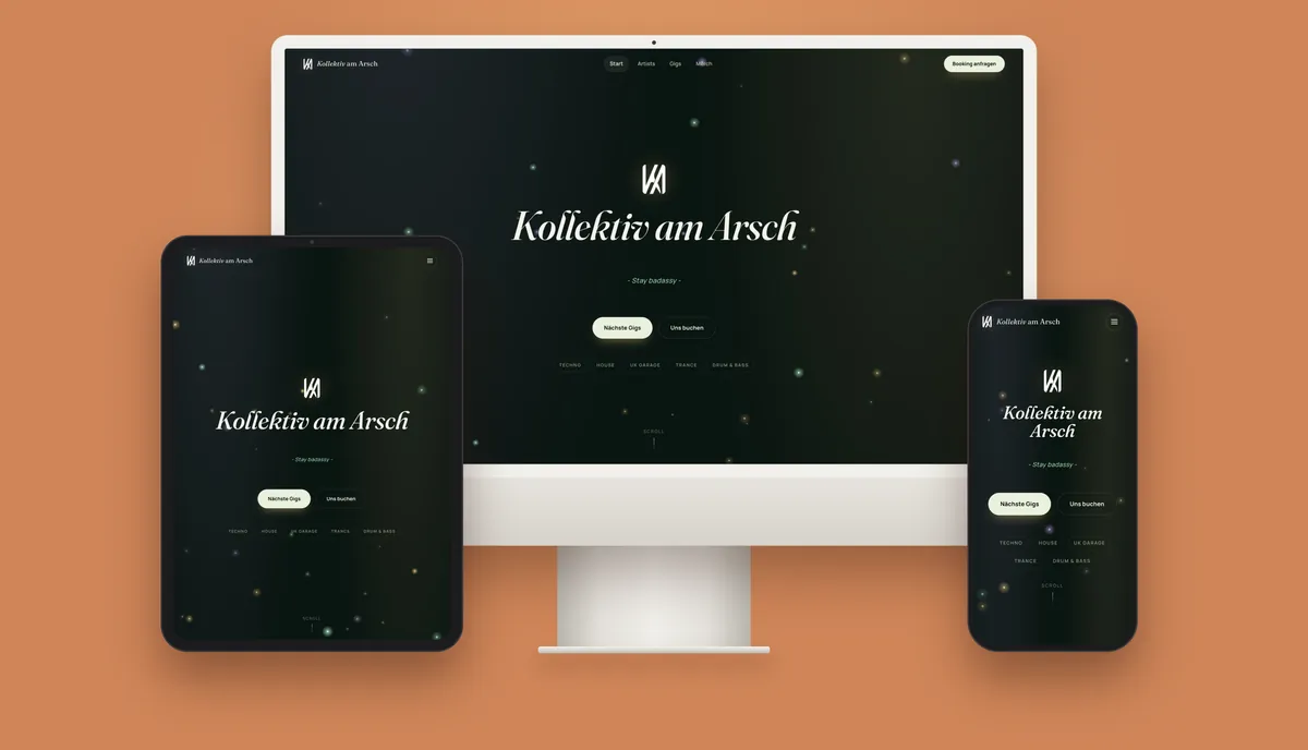 Kollektiv am Arsch: Laut, handgemacht und online.