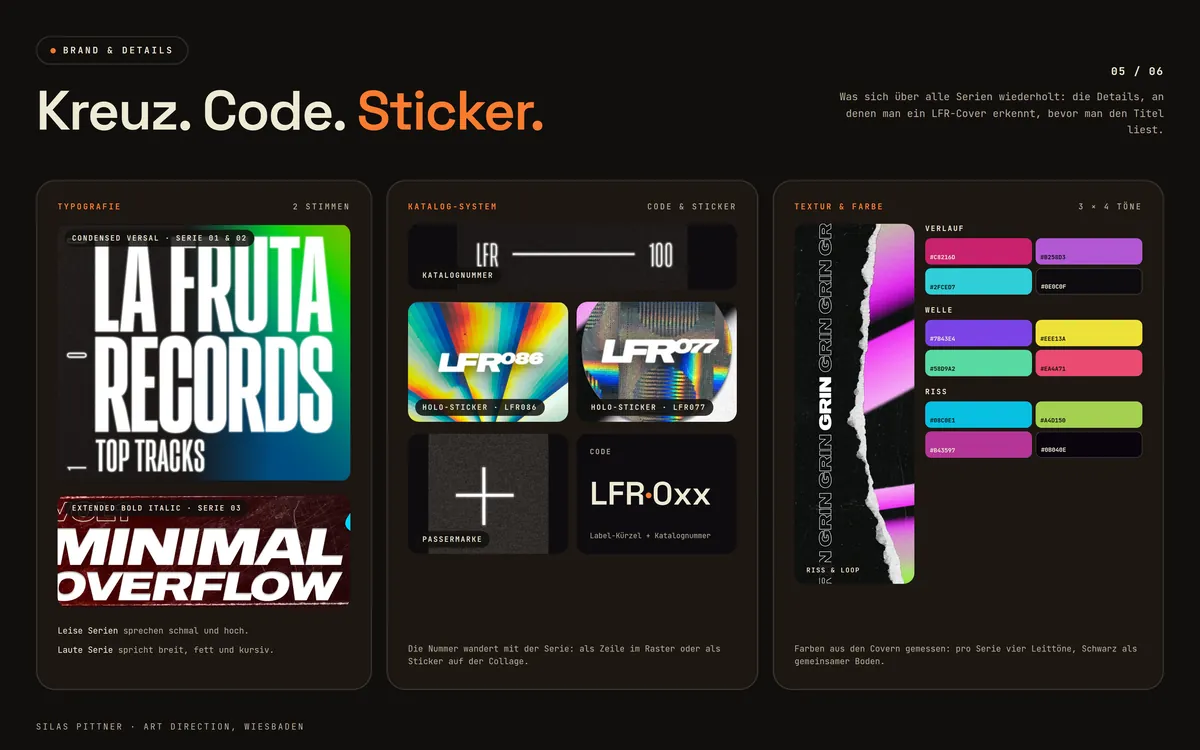 La Fruta Records: Kreuz. Code. Sticker.