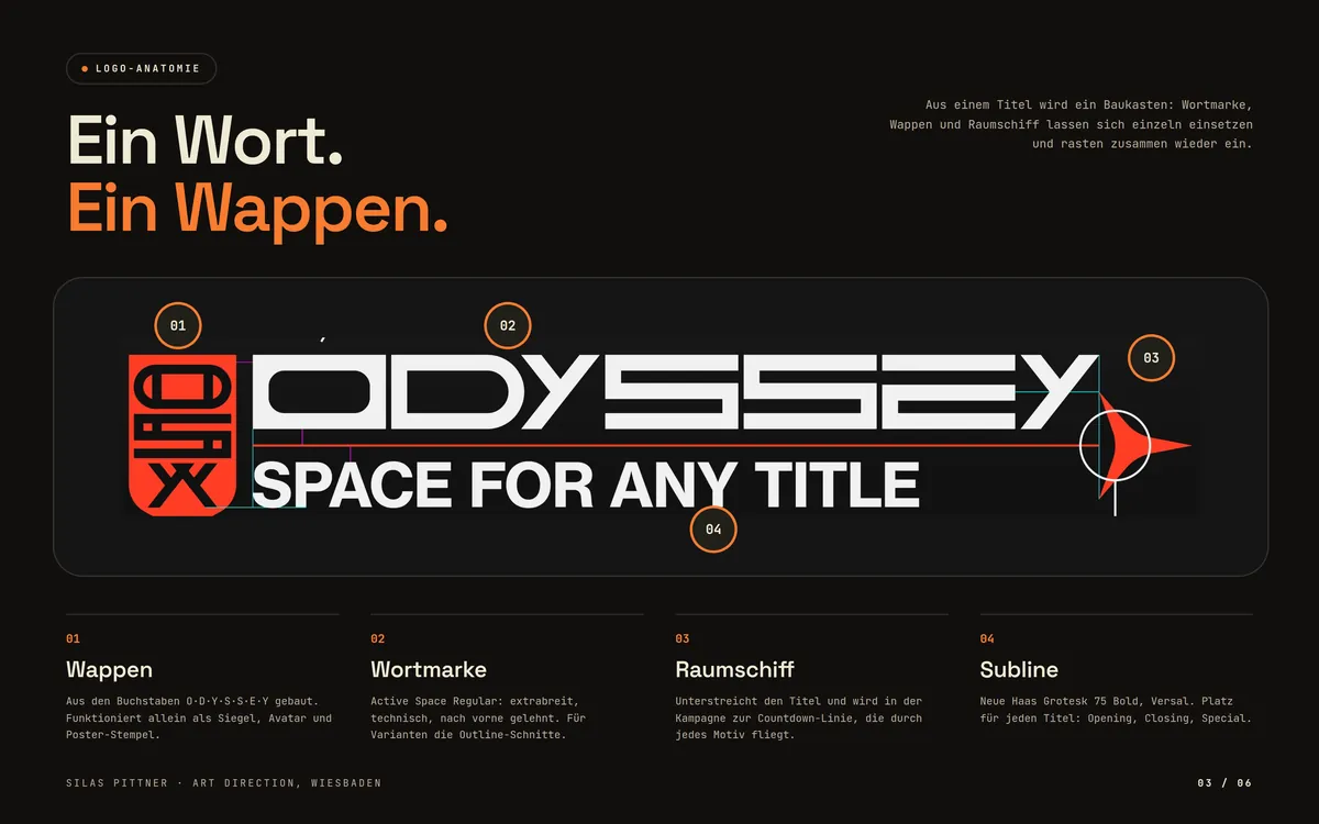 Odyssey: Ein Wort. Ein Wappen.