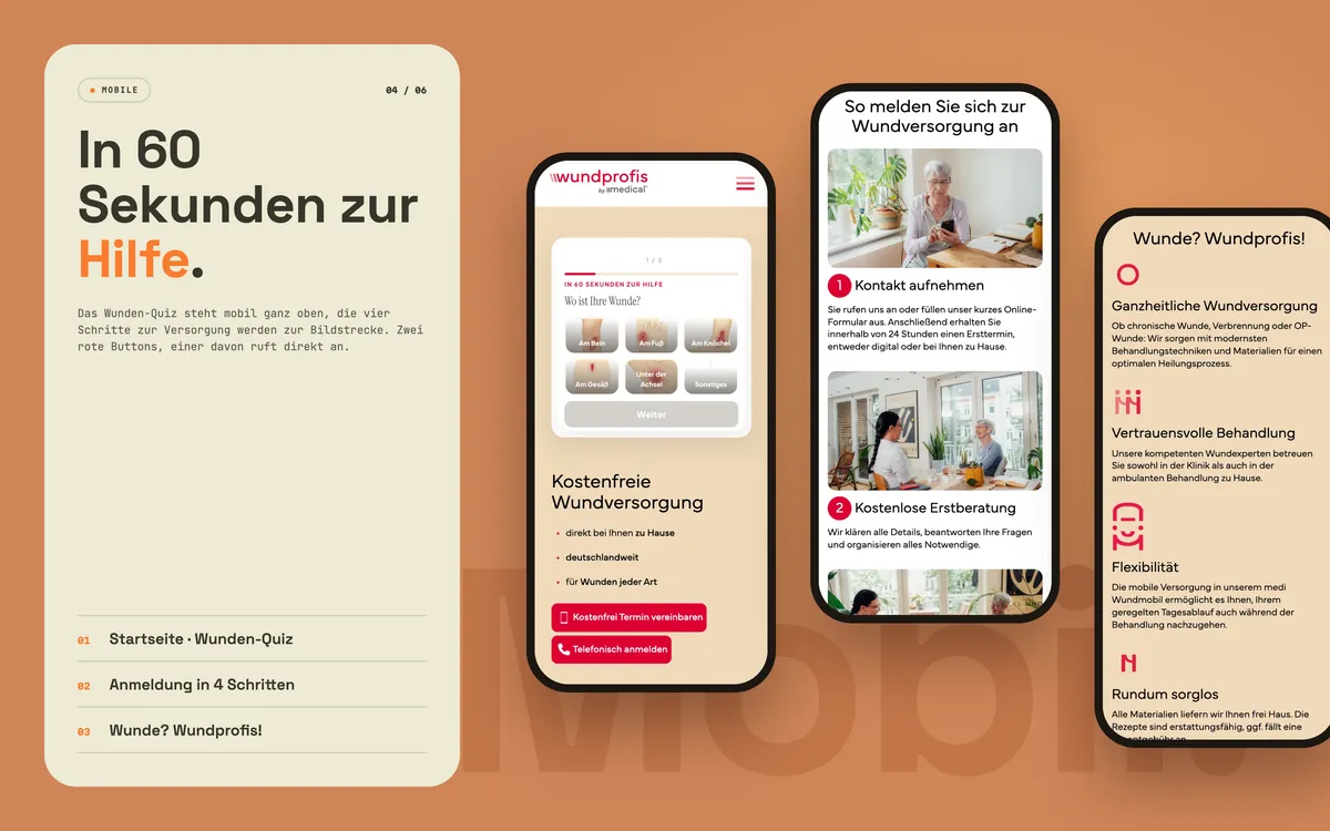 wundprofis: In 60 Sekunden zur Hilfe.